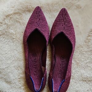 Rothy's Women's Textured Maroon Flats